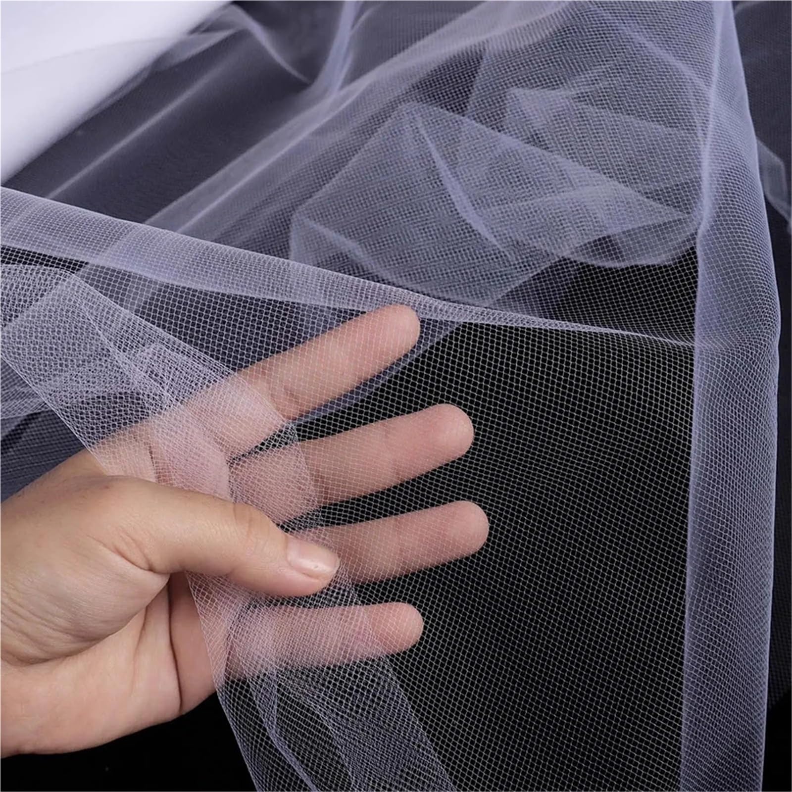 Tela De Malla 1.6x18M White Tulle Rolls For Wedding Birthday
