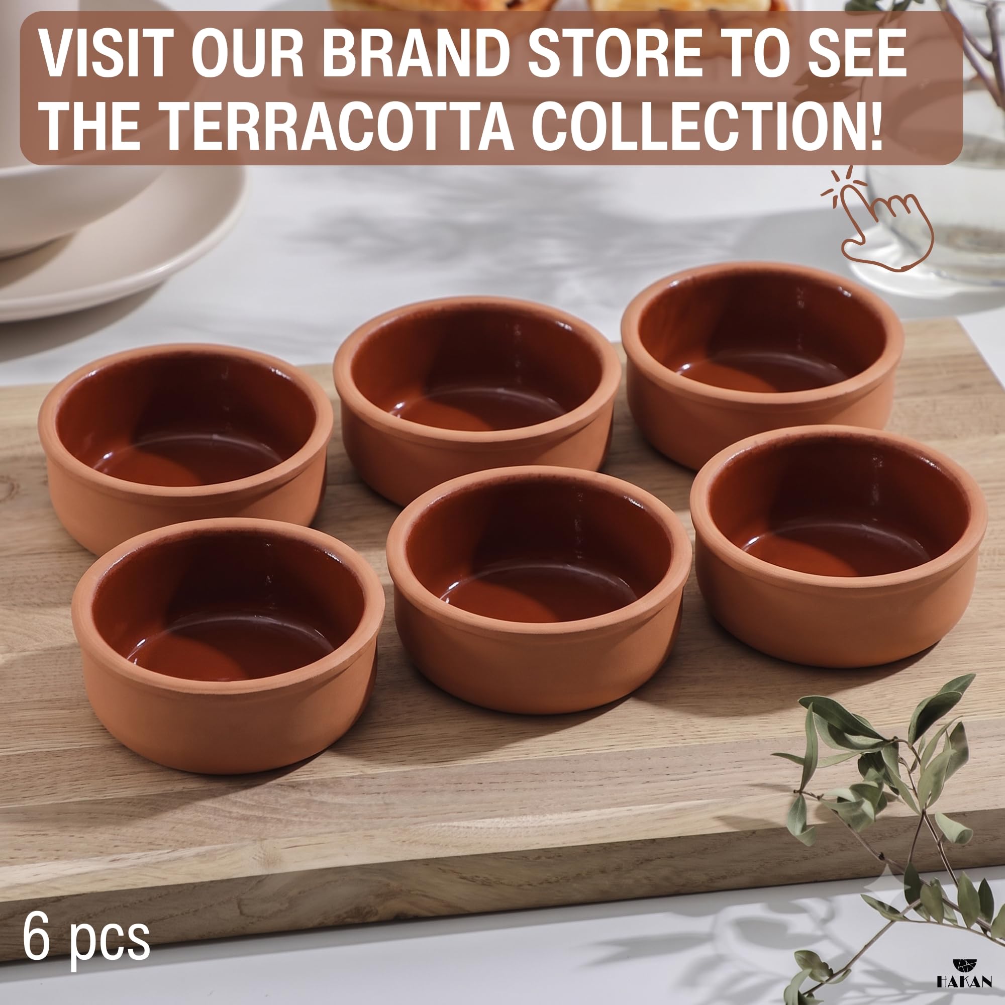 Juego de cuencos de arcilla para cocinar, olla de arcilla para cocinar, platos tradicionales mexicanos, utensilios de cocina de terracota antigua, Cazuelas de Barro Mexicanas, 6 piezas