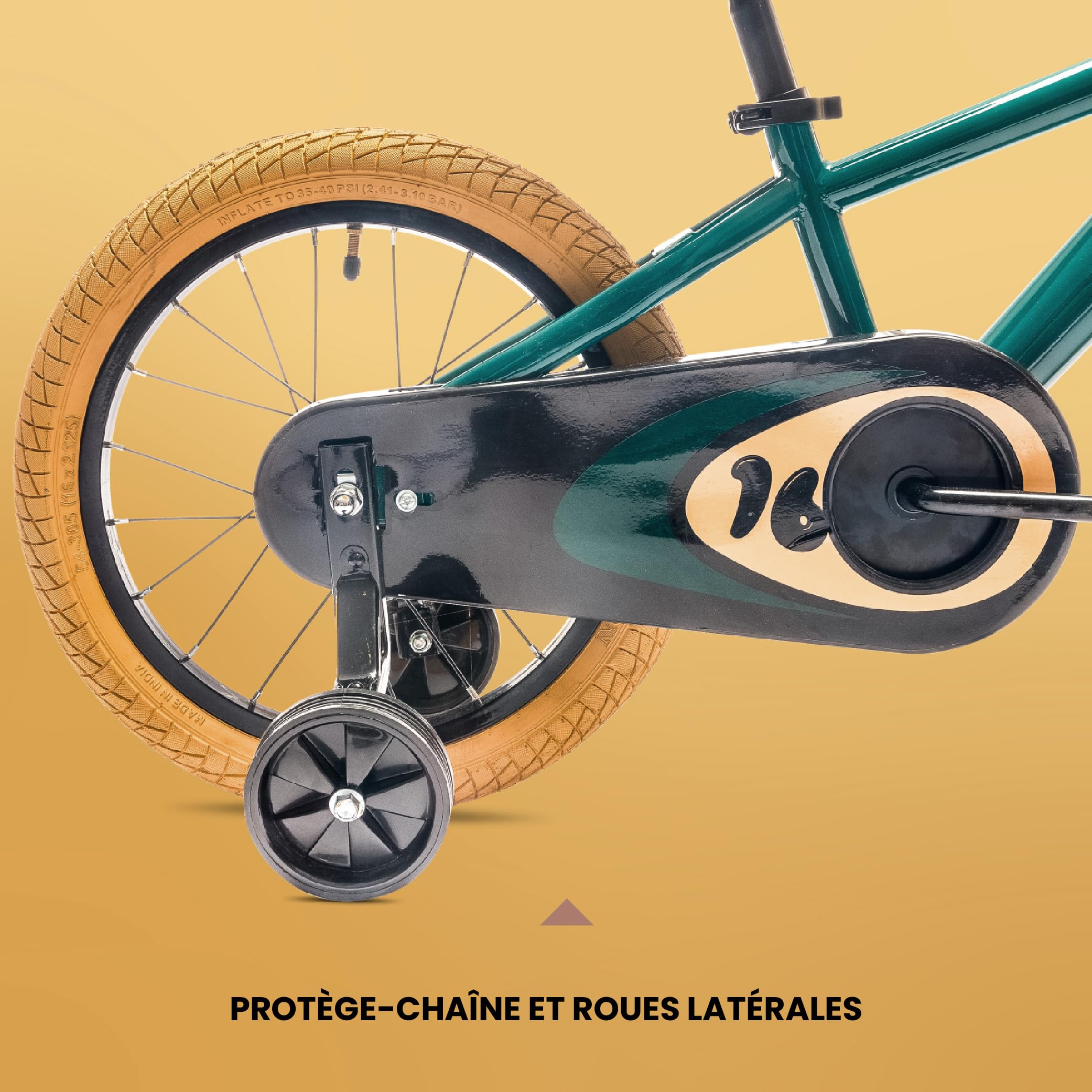 sun baby Verdant Bike Vélo pour Enfant pour garçon 12/14/16 Pouces avec Barre de poussée, Sonnette, Réglage en Hauteur du siège et du Volant