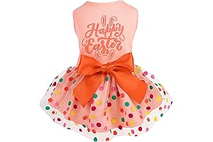 Fitwarm Easter Bunny Tutu Dress for Overweight Dogs and Cats