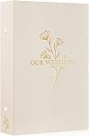Lanpn Album photo autocollant de mariage 40 Pages, Albums de photos en lin DIY Pages magnétiques collantes 4x6 5x7 A5 Photo pour le mariage (Petit, 20 Feuilles, Beige)