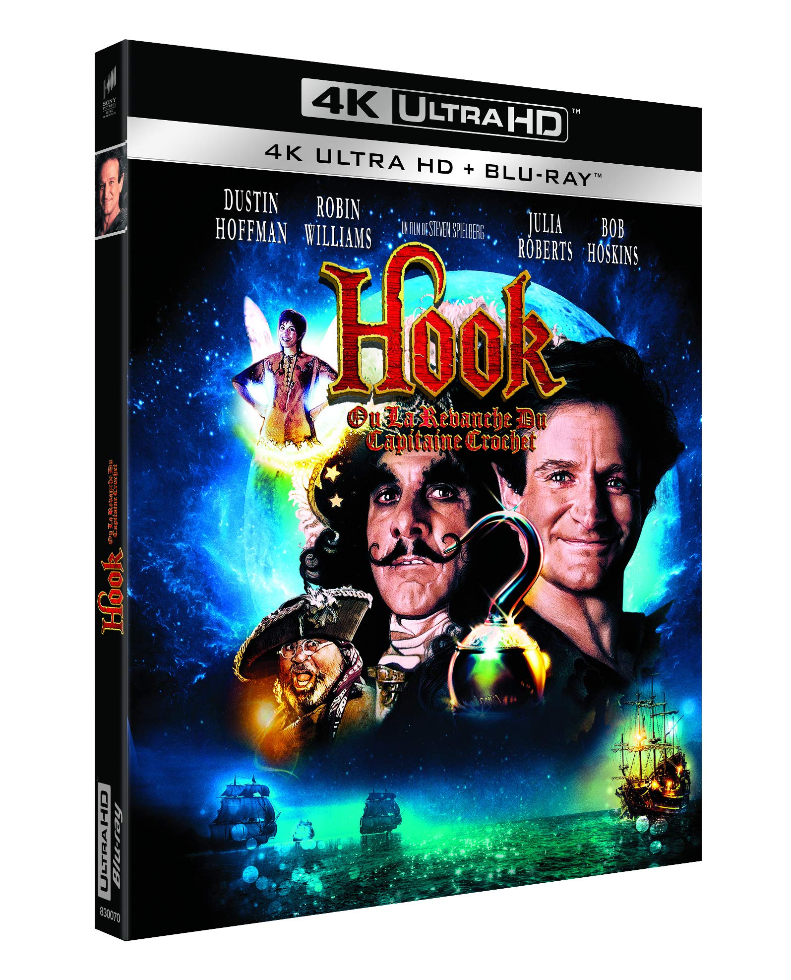 Blu-ray de Hook para noches de cine familiar nostálgicas en casa