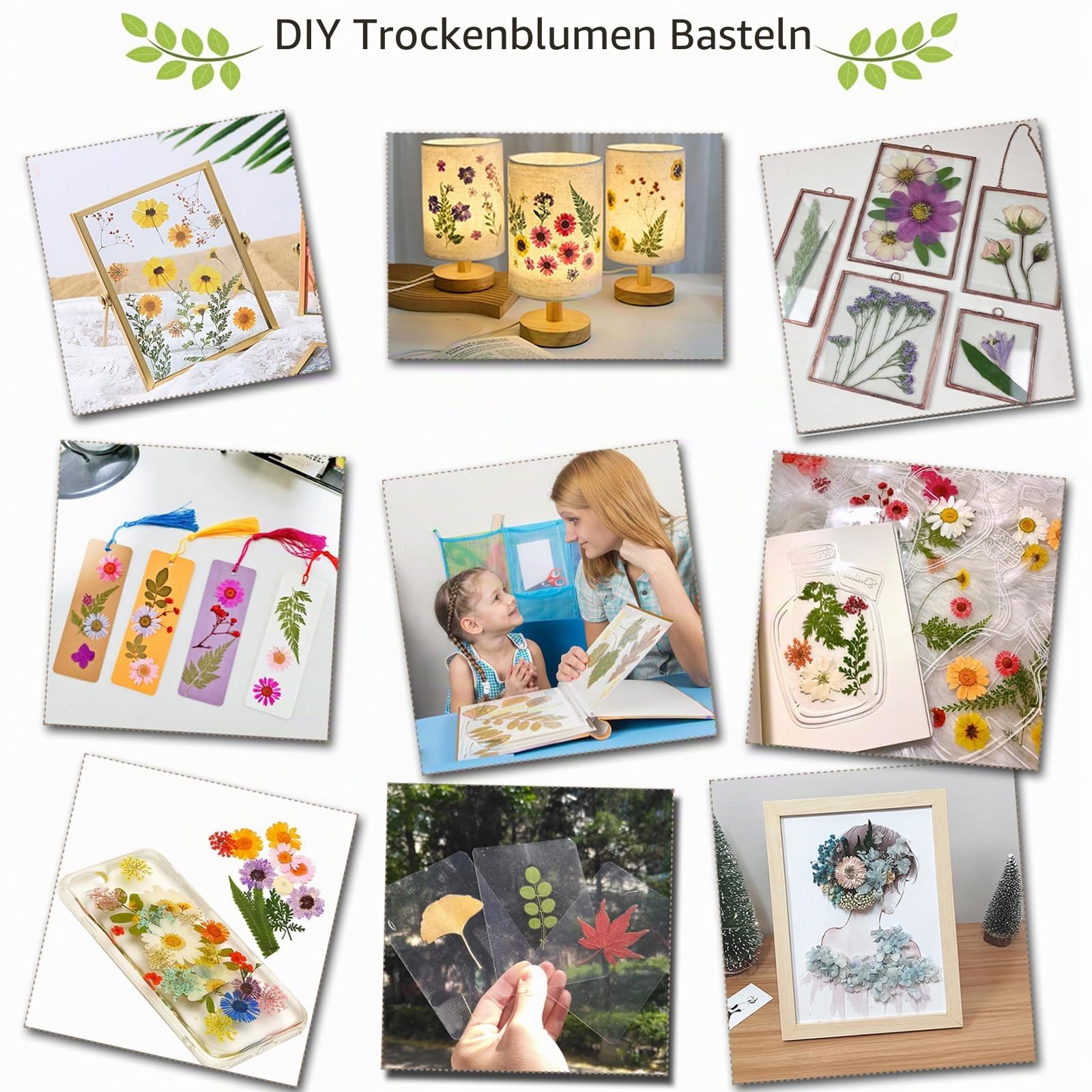 Rhykoka Große Blumenpresse Kit für Erwachsene, 10 Schichten 30 x 21 cm Blumen Presse Kit Holz Blumen Presse Kit für DIY Liebhaber Kunst Handwerk (Holz)