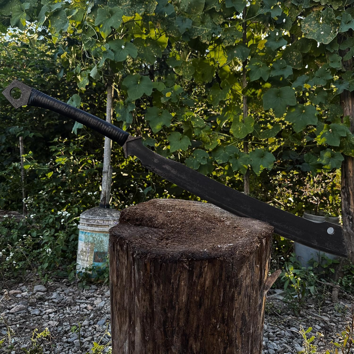 High Manganese Steel Blade Machete for Cutting Trees Heavy Duty Full Tang Outdoor Survival Hunting Tactical Sword - Image 7