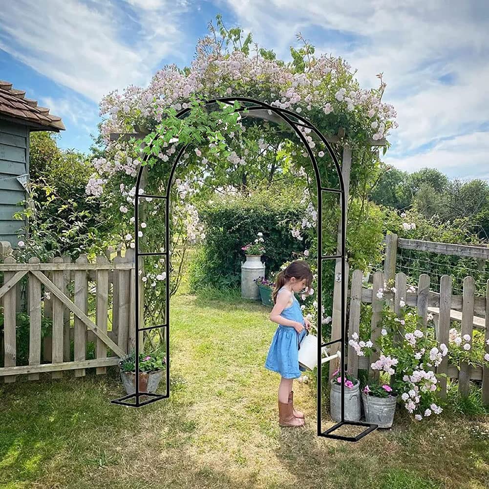 Arco Para Rosas Relaxdays Con Pájaros Decorativos – Estructura De Hierro De 255x137x39 Cm, Resistente A La Intemperie, Ideal Para Rosales Trepadores Y Clemátides