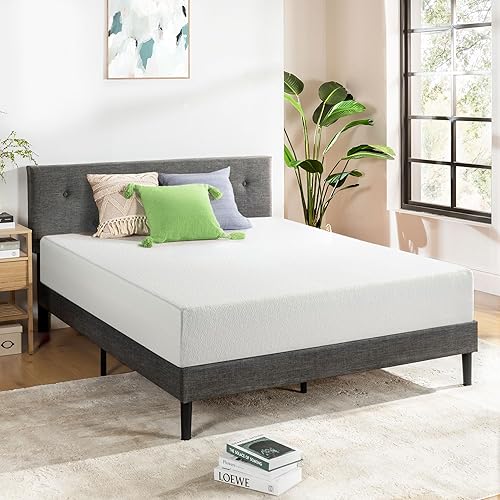 Miniatura 2 de Mejor Precio Colchón de 10 pulgadas Queen en una caja, espuma viscoelástica con infusión de té verde, blanco