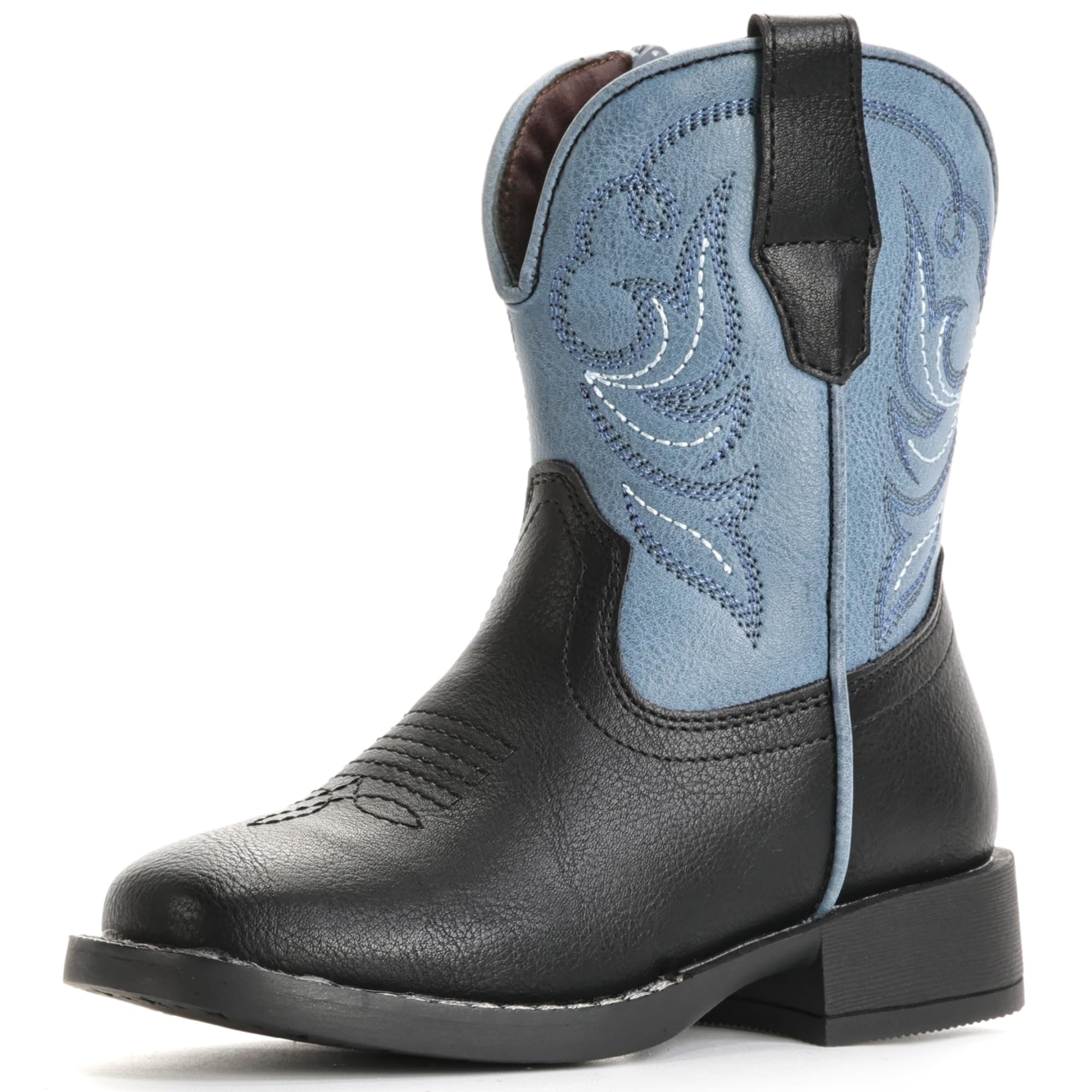 Girls Cowgirl Boots Toddler Boys Cowboy Boots for Kids Western Square Toe Riding Mid Calf Boot — view 7