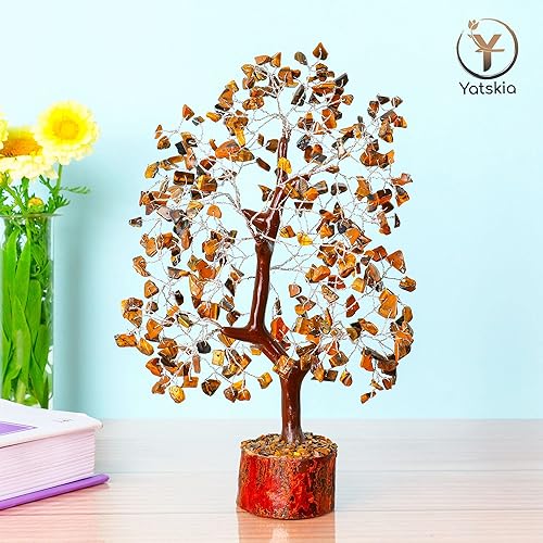Miniatura 8 de Árbol de cristal de ojo de tigre, árbol de la vida, piedra de ojo de tigre, regalos de reiki, árbol de piedras preciosas, decoración espiritual,