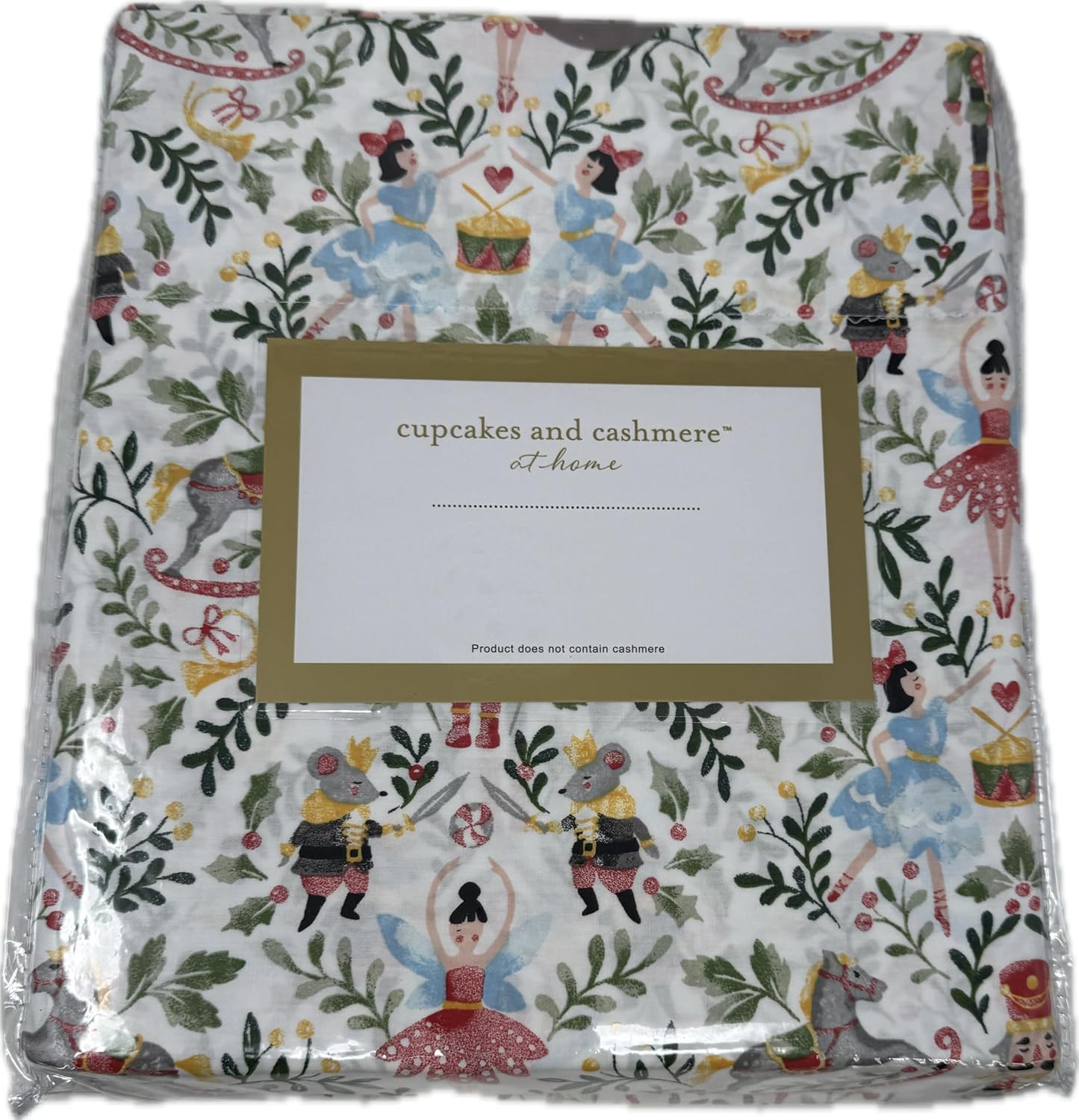 cupcakes and cashmere Christmas Winter Sheet Set (Retro Cute, King)