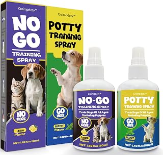 Dog Potty Training Spray Set, Dog Pee Spray, Indoor & Outdoor Potty Training for Dogs & Puppies, Stops Urination & Marking, Puppy Essentials (3.38 fl oz, 2-Pack)