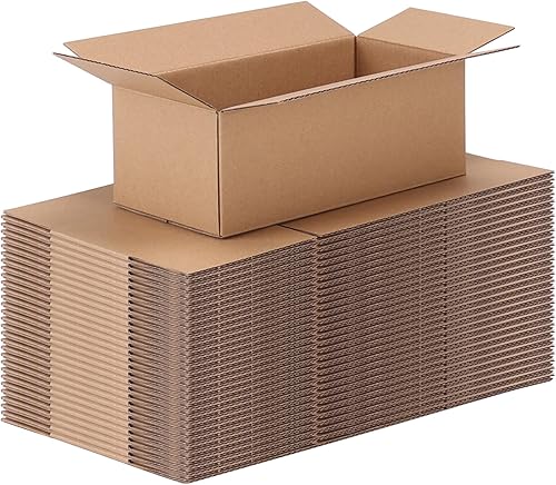 Miniatura 19 de CRUGLA Paquete de 40 cajas de envío de 8 x 6 x 4, cajas de cartón para pequeñas empresas, caja de correo corrugada a granel para embalaje