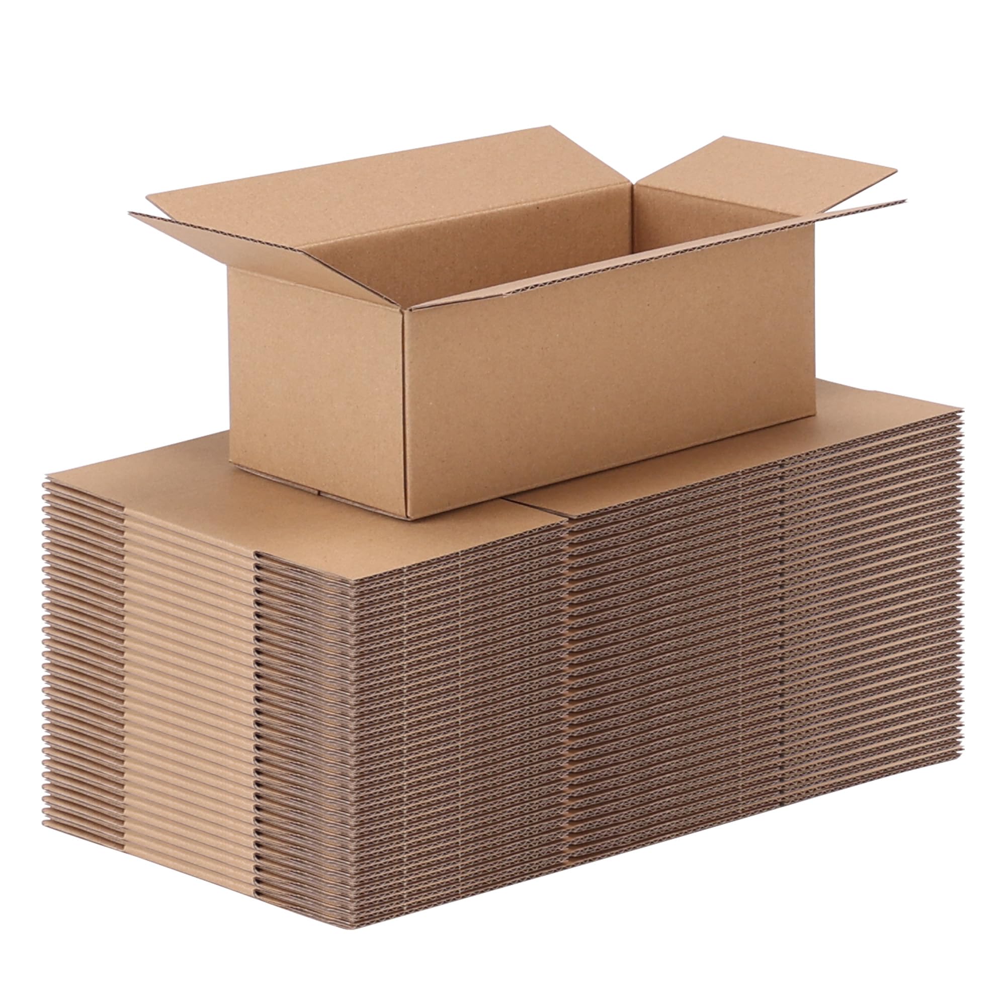 CRUGLA 40 Packs 8x4x3 Shipping Boxes for Small Business, Corrugated Cardboard Boxes Bulk for Shipping Packing Mailing