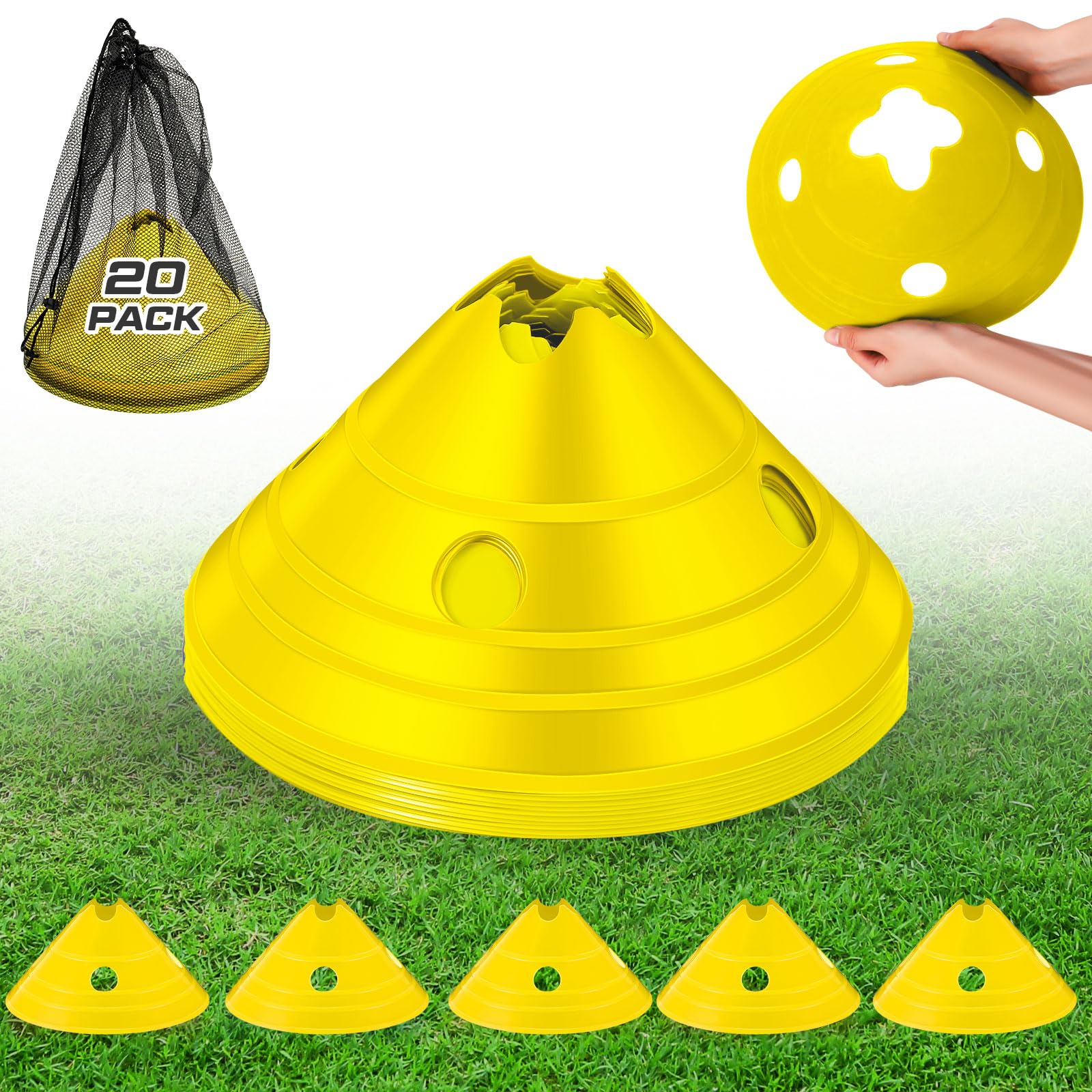 Amazon | ShinyReliefジャンボサッカーコーン10個 ビッグトレーニング