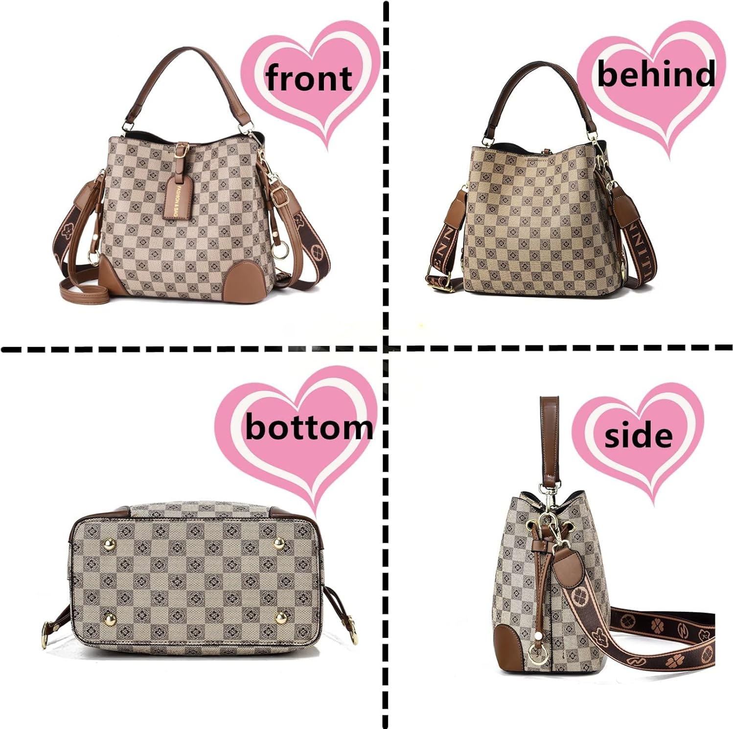 Women Handbags and Purse Tote Bags Ladies Satchel Shoulder Bag Retro Top Handle Hobo Purse - Image 7