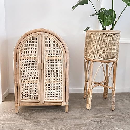 Miniatura 4 de CLAYNIX Cincha cuadrada de caña de ratán de 18 pulgadas de ancho, hoja de 18 pulgadas x 9 pies, rollo de correas de caña - Material de bastón para