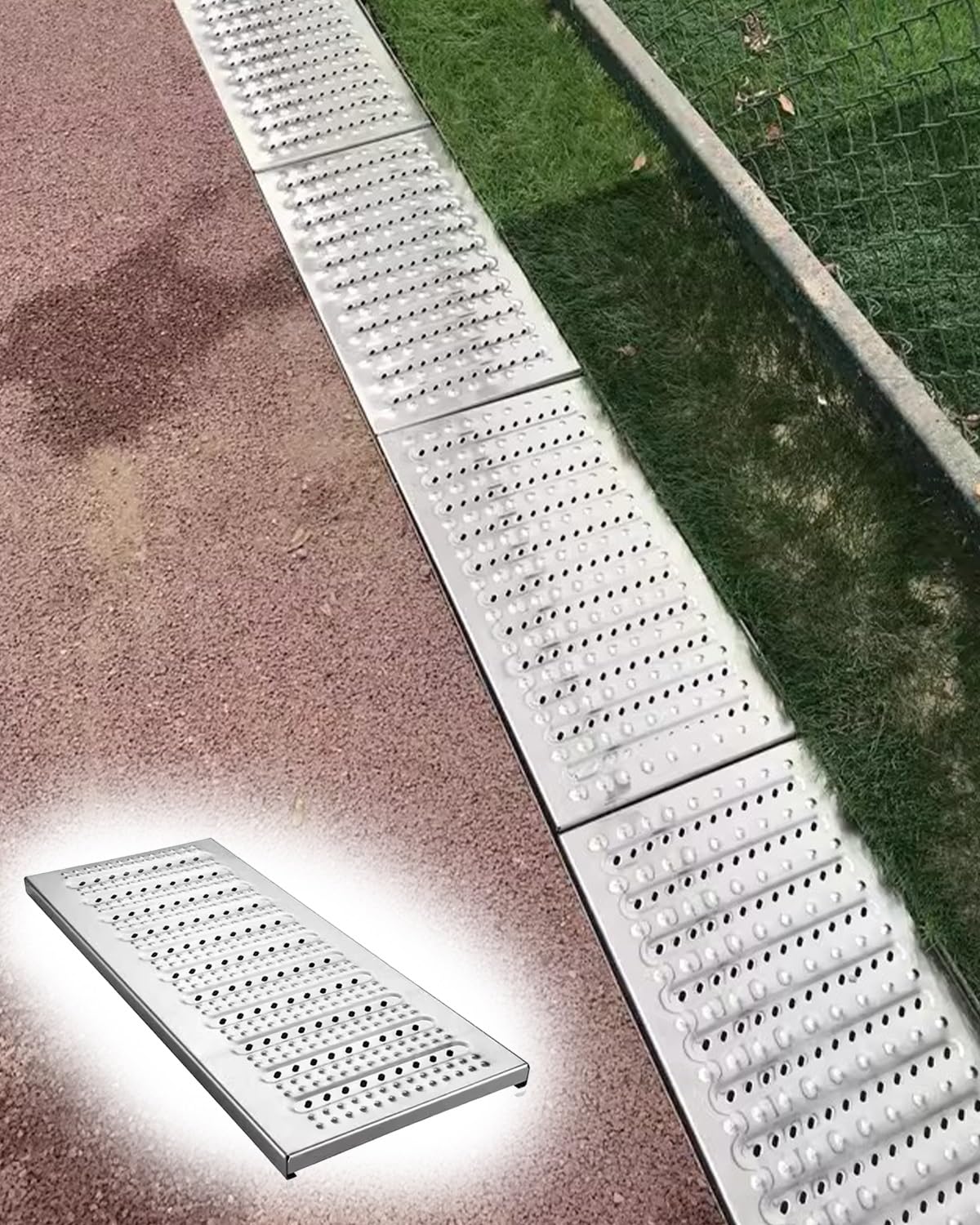 GDMDPTE Rectangular Drain Cover - Heavy-Duty Anti-Clogging Solution for Outdoor & Indoor Drains Ideal for Catch Basins & Drainage Systems & Weather-Resistant
