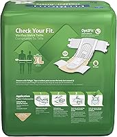 Vista 2 de FitRight Pañales para adultos, absorción extrapesada, XL (tamaño de la cintura 56 a 64 pulgadas), 80 unidades, calzoncillos de incontinencia OptiFit