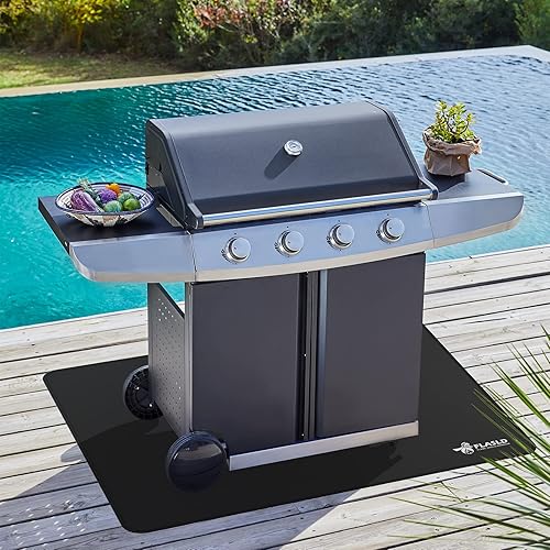 Miniatura 49 de FLASLD Alfombra ignífuga para chimenea, 24 x 42 pulgadas, resistente al fuego, resistente al fuego, resistente al calor, antiadherente, protector