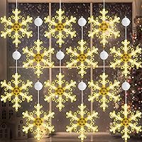 Vista 11 de 12 luces navideñas para ventana, luces de silueta de ventana con temporizador, ventosa, funciona con pilas, para Navidad, Año Nuevo, hogar