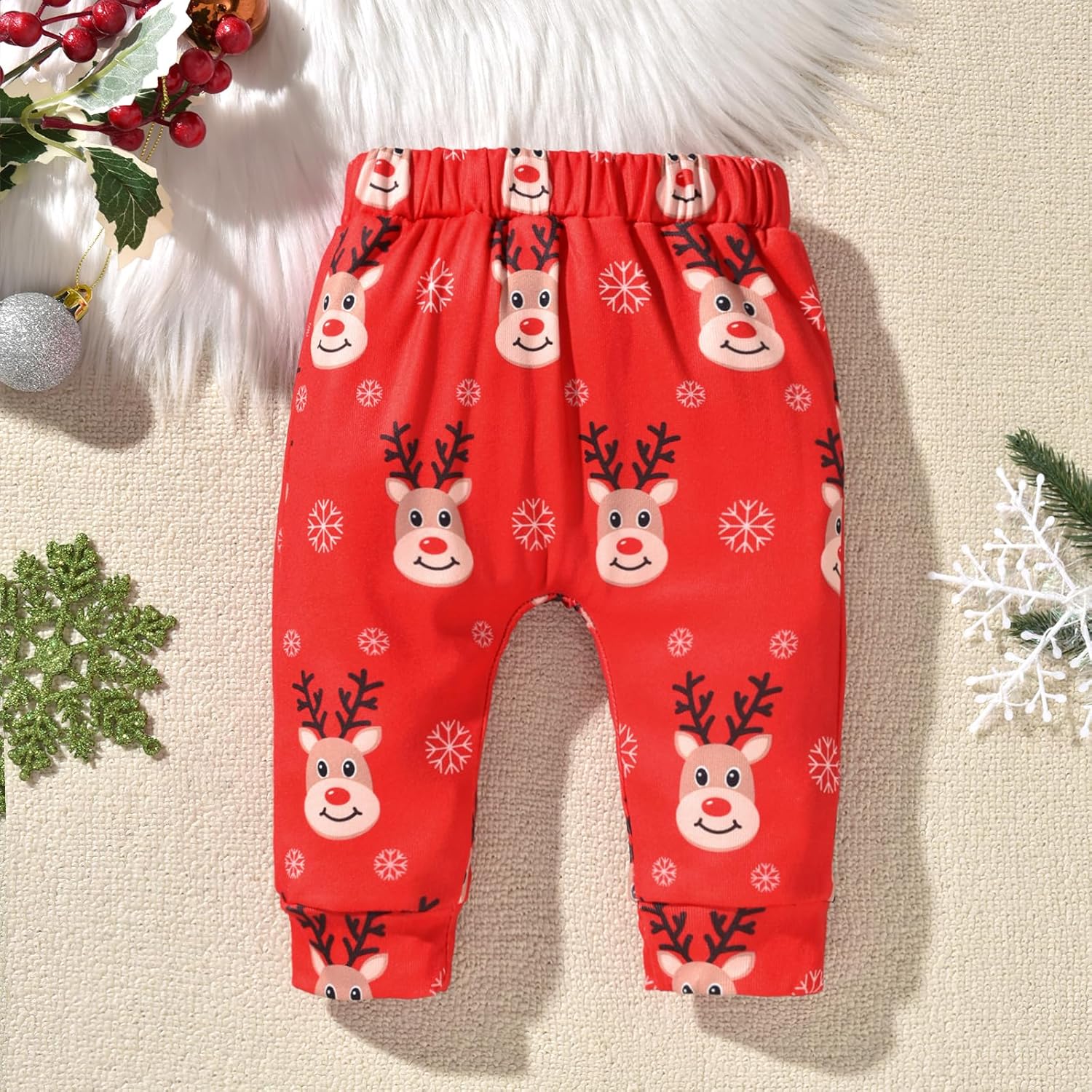HINTINA Preemie Newborn Baby Boy First Christmas Outfits Xmas Clothes Set - Image 6