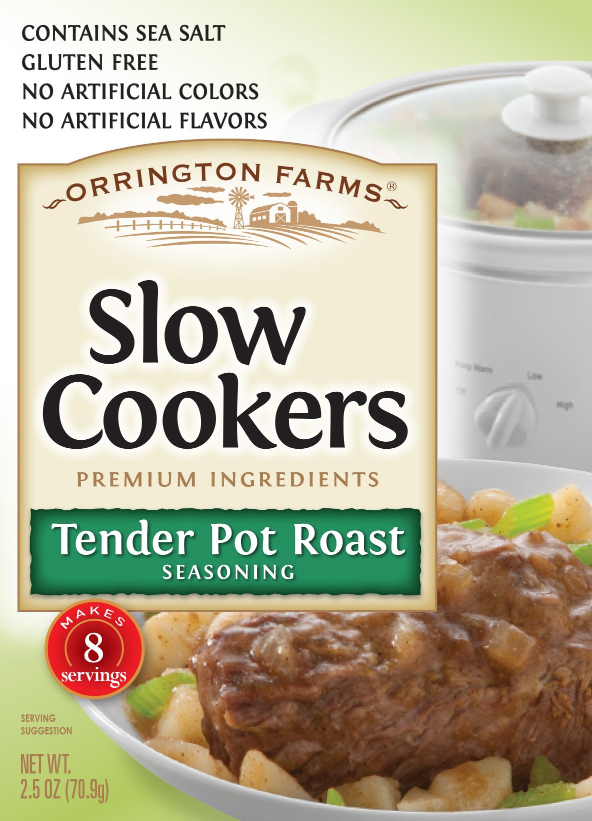 Orrington Farms Slow Cookers Tender Pot Roast Seasoning Mix, 2.5 Ounce