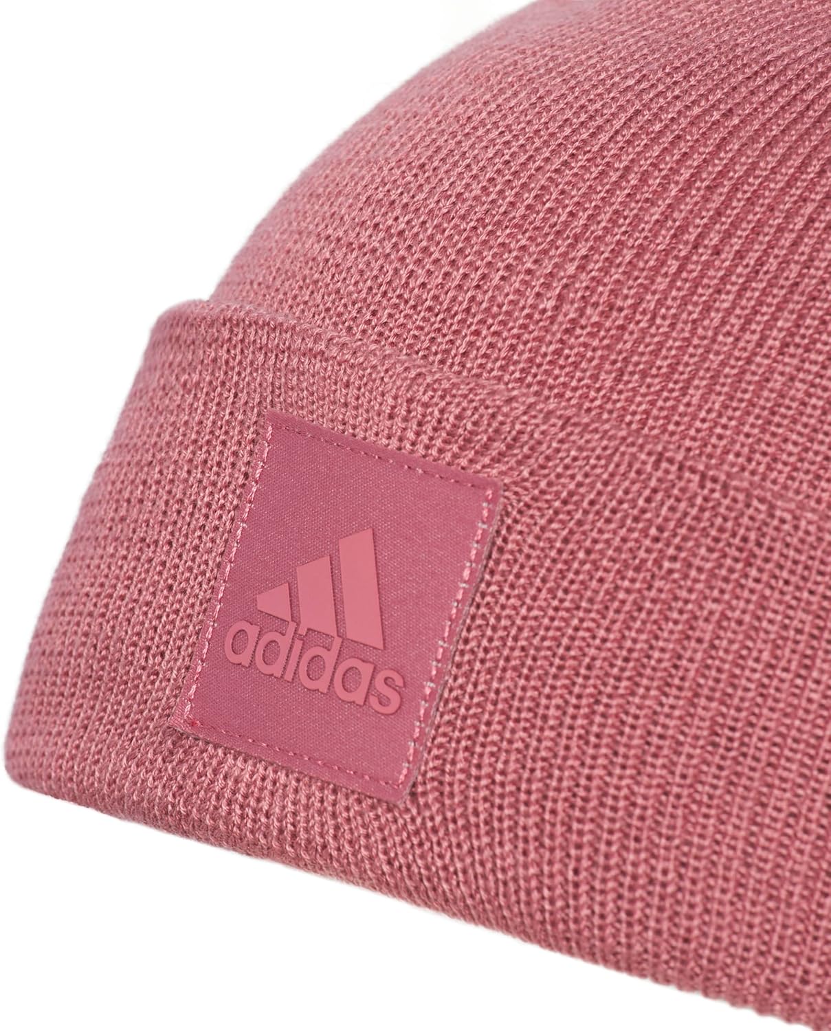 adidas Women's 1x1 Beanie, Standard Fit Cuffed Acrylic Knit Hat/Cap for Winter One Size Preloved Crimson image 3 of 7 B0CQMKC8R9