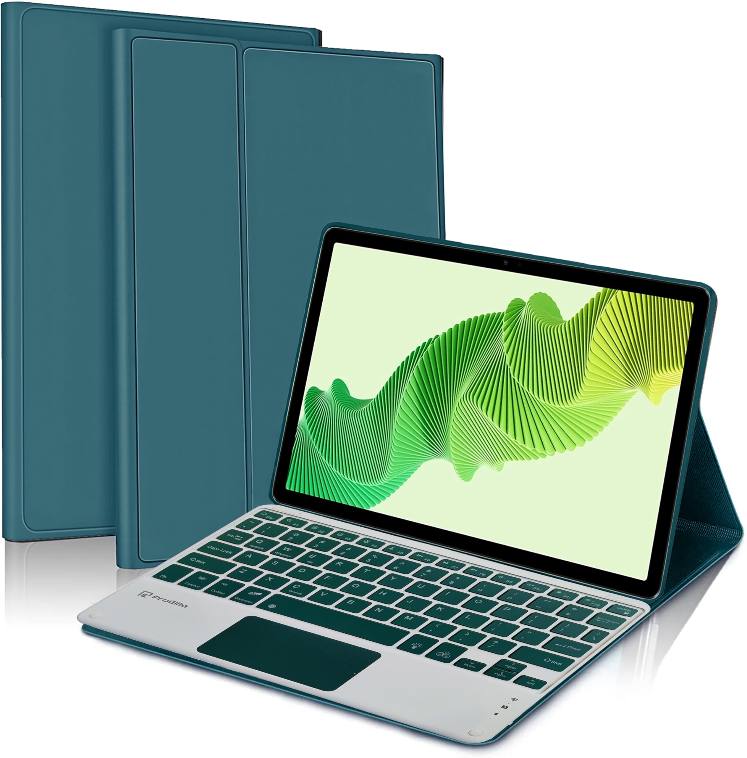ProElite TouchPad Keyboard case for Realme Pad 2 11.5 inch Magnetic Detachable Wireless Bluetooth TouchPad Keyboard Built-in 7-Colors Backlit, Dark Green (B0D6QY8GX2) Amazon Price History, Amazon Price Tracker