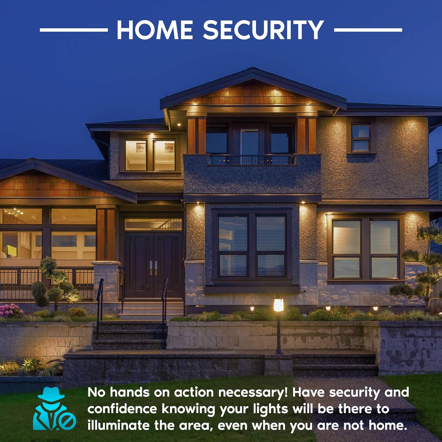 LUXRITE A19 LED Dusk to Dawn Light Bulbs Outdoor Lighting, 60 Watt Equivalent, Enclosed Fixture Rated, Automatic On Off Sensor, 3000K Soft White, 800 Lumens, Damp Rated, E26 Base (6 Pack)