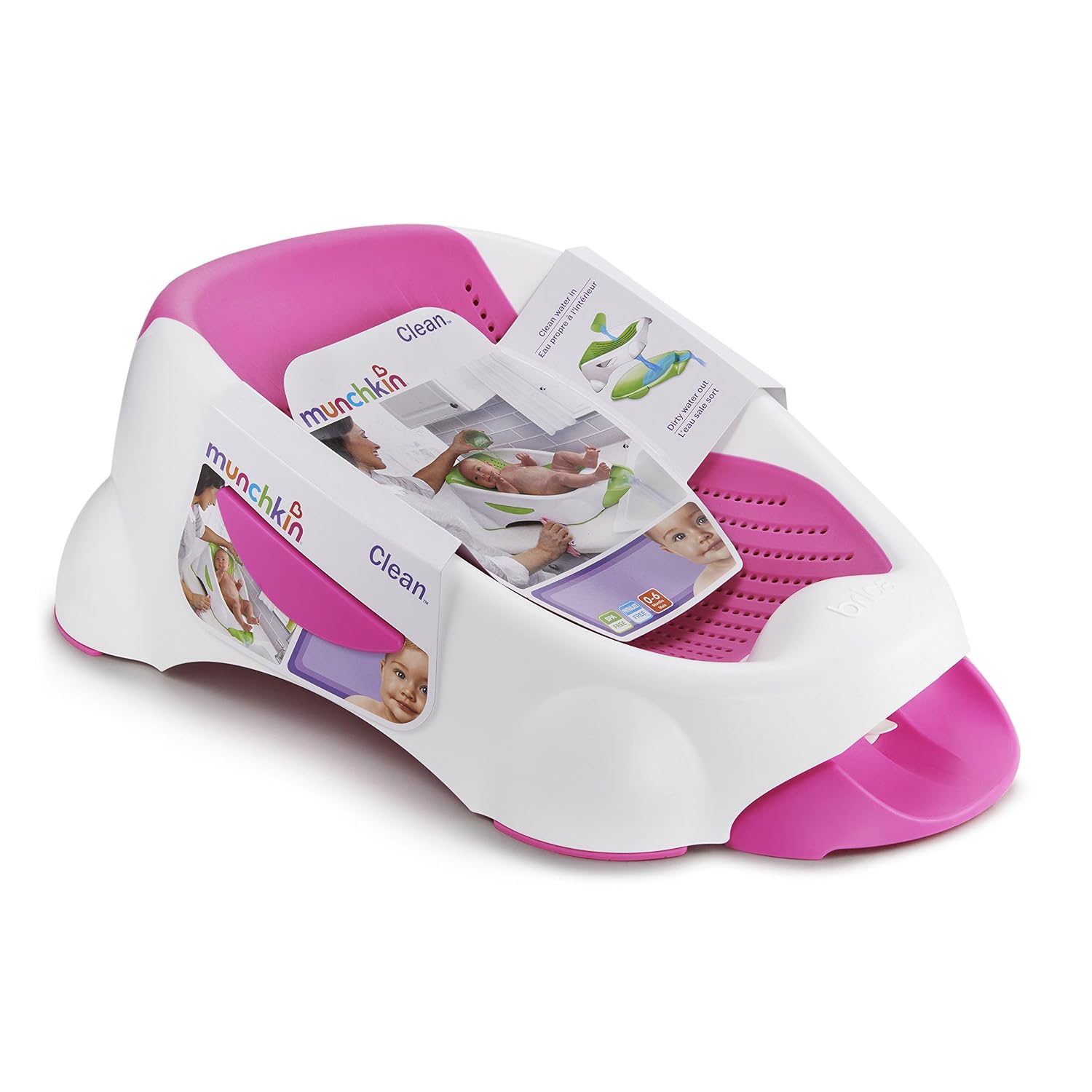 Munchkin Clean Cradle Tub, Pink