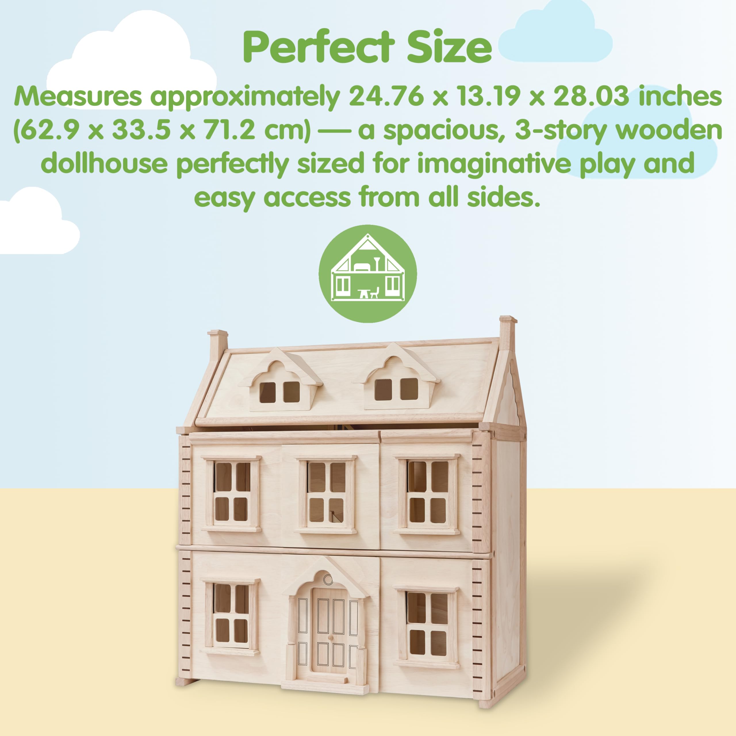Plan Toys 7124 Victorian Dolls house