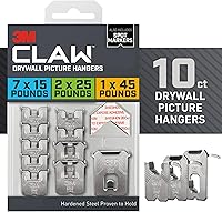 Vista 1 de 3M Claw Percha para cuadros de yeso, plateado