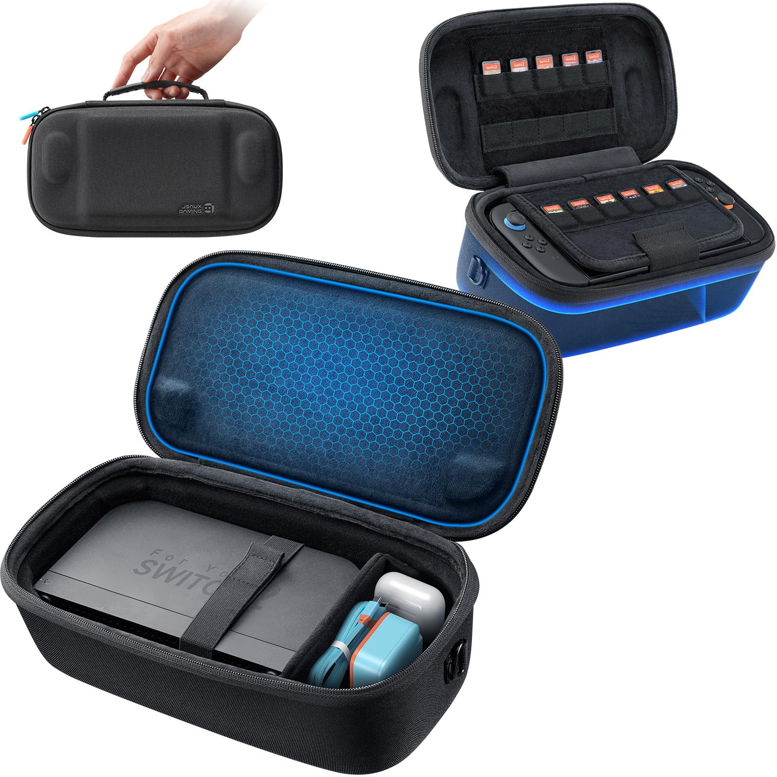 Amazon.com: JSAUX Carrying Case for Nintendo Switch 2, Fits Dock