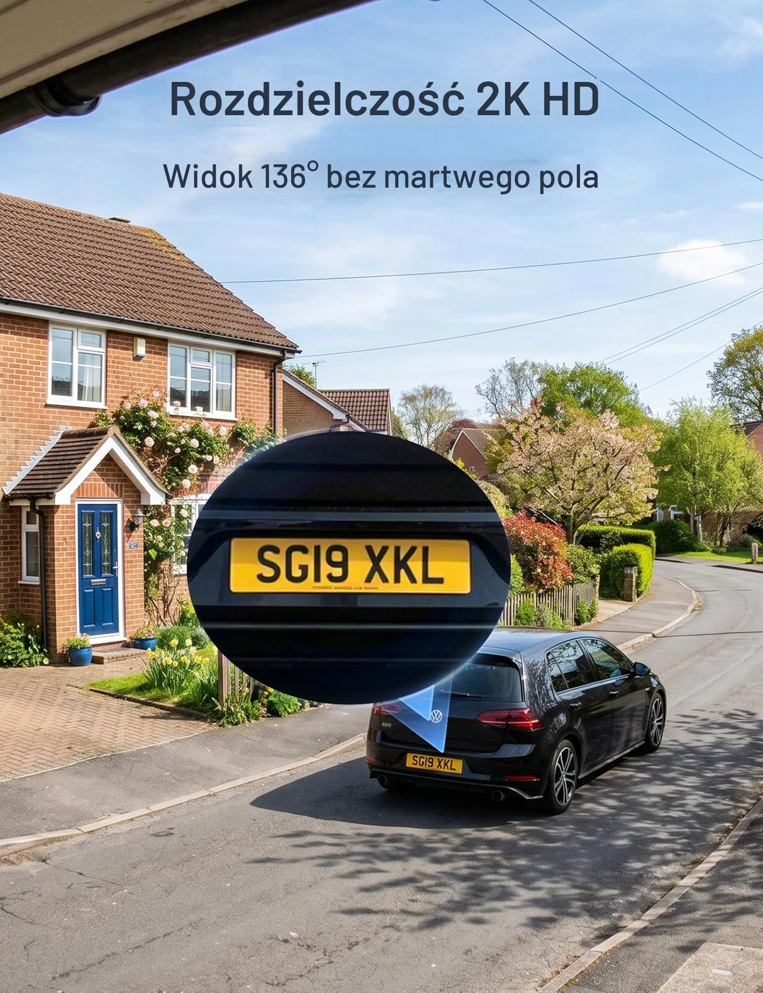 GNCC Kamera monitoringowa 2K/4MP zewnętrzna bateria, 5 GHz/2,4 GHz WLAN, bezprzewodowa kamera do monitoringu na zewnątrz z 2-drożnym dźwiękiem, rozpoznawanie ruchu, kolorowa widoczność w nocy
