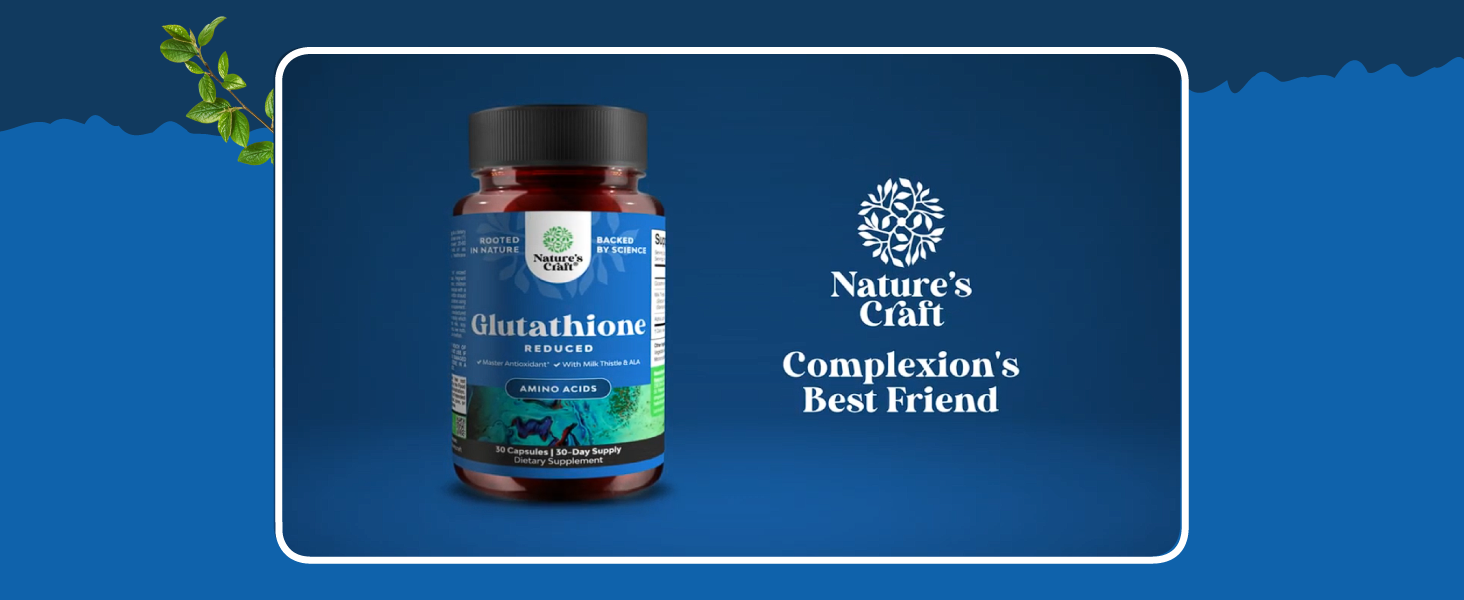 natures craft glutathione superior potency Reduced Supplement with Milk Thistle - 500 mg per Serving Pure L Glutathione with Alpha Lipoic Acid & Milk Thistle Silymarin Natures Craft Liver Support Liver