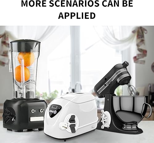 Miniatura 2 de Organizador de cables para electrodomésticos, paquete de 6 unidades de enrollador de cable para freidora de aire, cafetera, licuadora, olla a