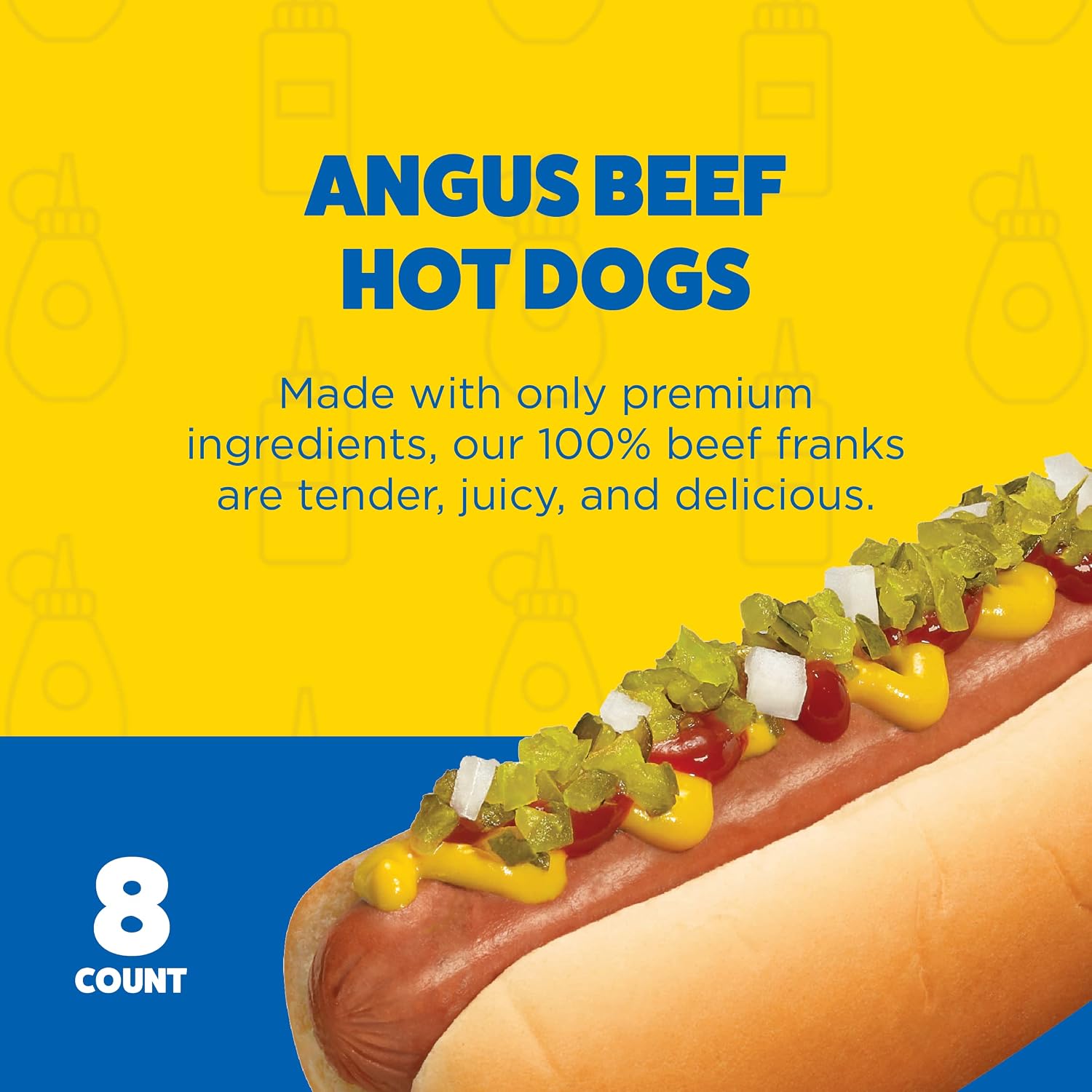 Ball Park, Beef Franks, Uncured Angus Beef, 8 Count