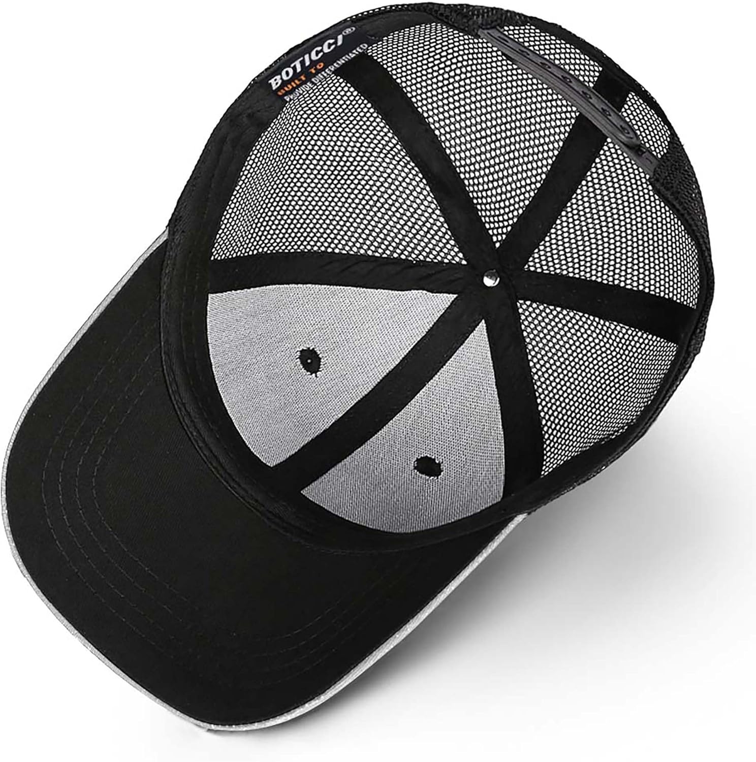 American Flag Hat, Baseball Cap for Men Women, Adjustable Snapback Hats USA Flag Trucker Hat Black - Image 4