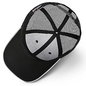 American Flag Hat, Baseball Cap for Men Women, Adjustable Snapback Hats USA Flag Trucker Hat Black