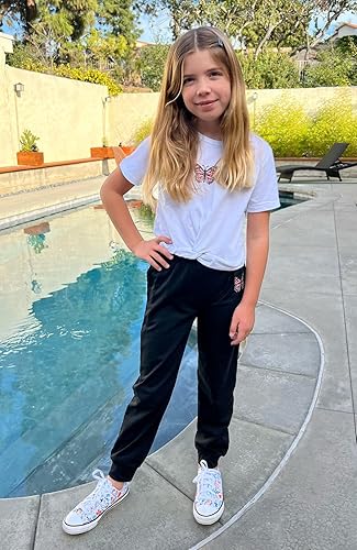 Miniatura 3 de Arshiner Conjuntos de ropa para niñas, teñido anudado, tops y pantalones deportivos, ropa deportiva, trajes deportivos de 4 a 13 años