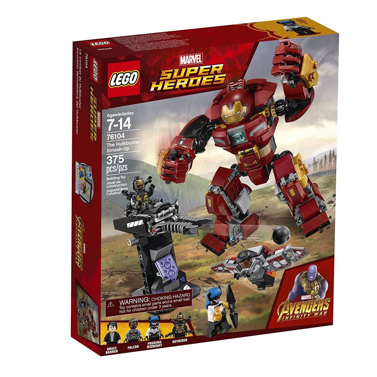 Ataque Destruidor de Hulkbuster Guerra Infinita - LEGO Marvel