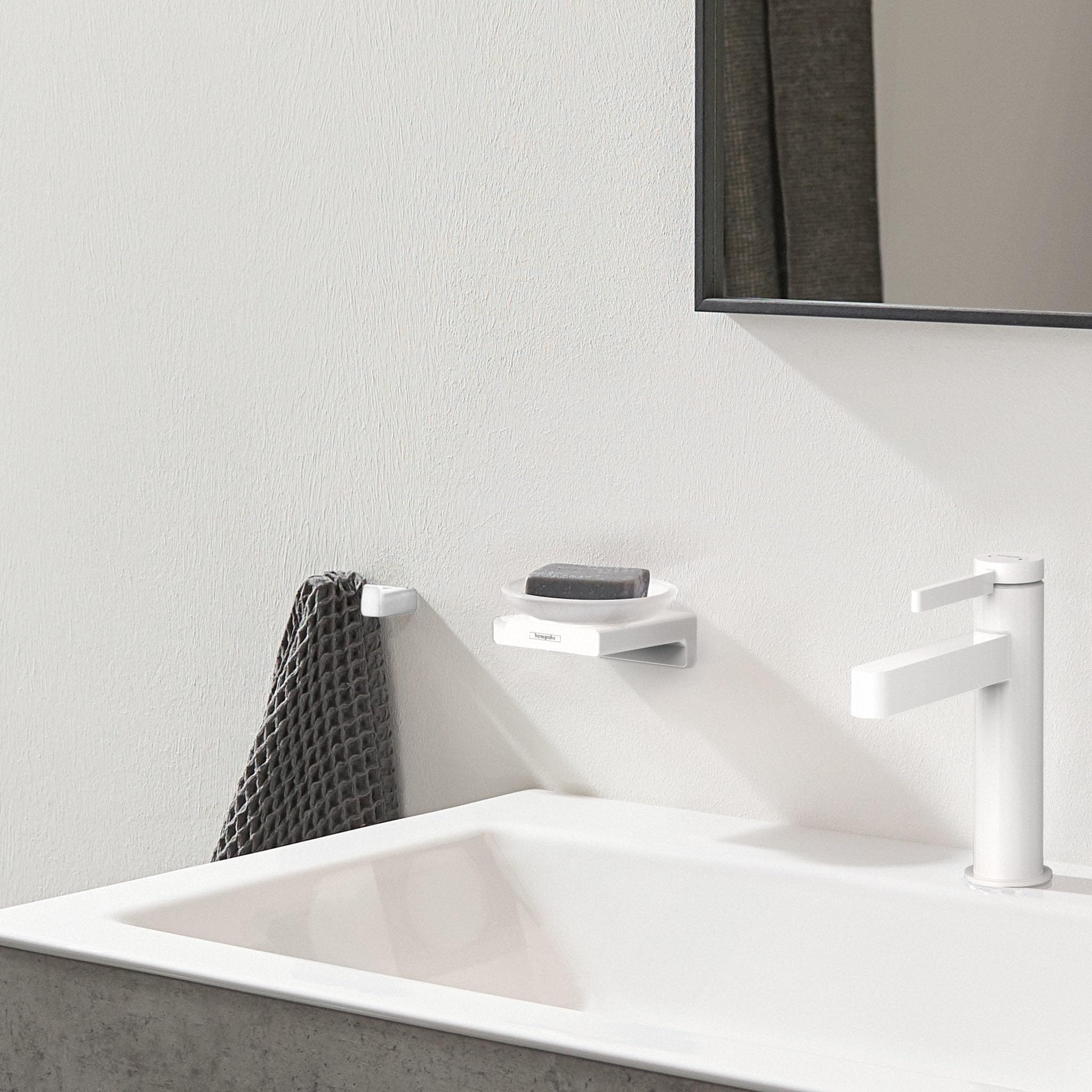 hansgrohe AddStoris Soap dish, matt white, 41746700 - Image 3