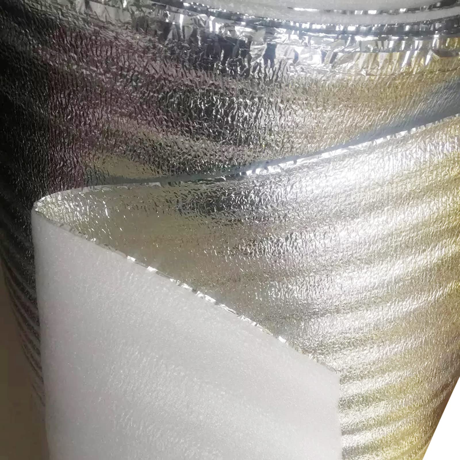 Espuma de Polietileno Base Aislante Suelo Laminado 2 mm de Espesor Base para Suelos de Parquet y Laminados con Protección contra La Humedad(Size:1 * 40m)