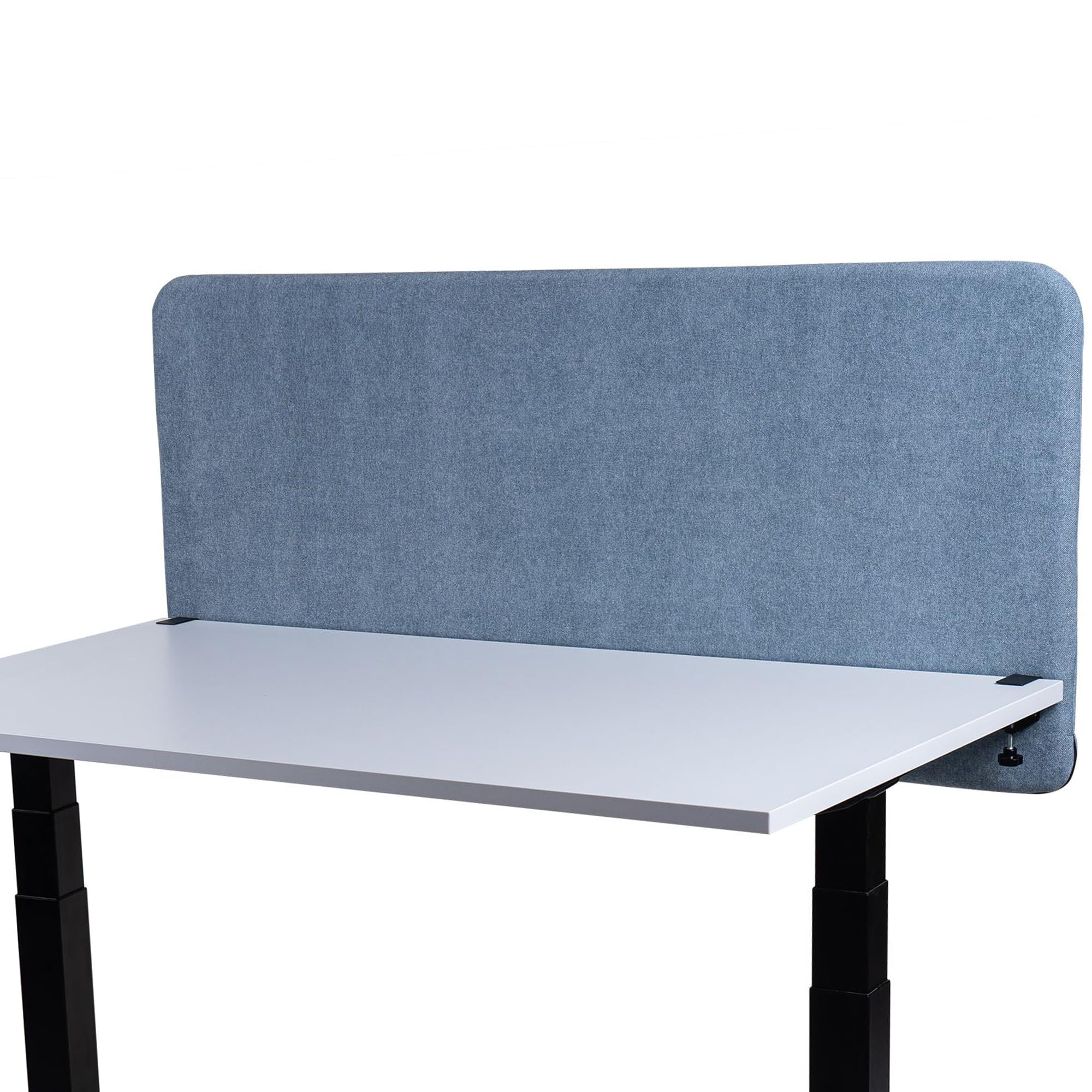 Séparation acoustique de bureau pour open space gris cadet