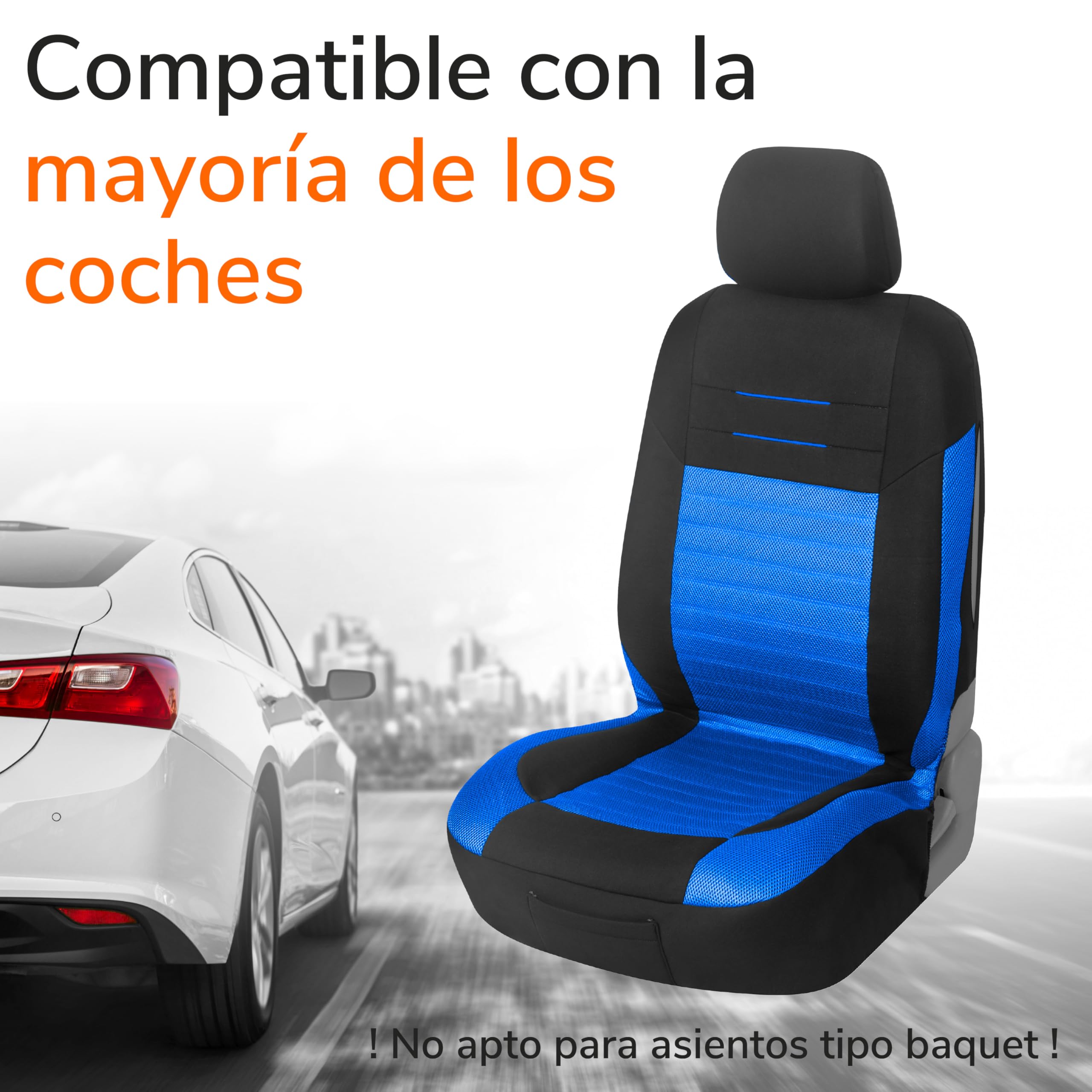 Upgrade4cars Fundas para Asientos Delanteros Set Versión 2026 Universal