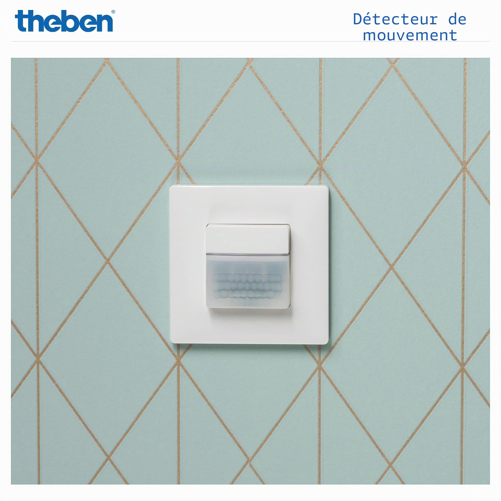 Theben 2060650 theMura S180-100 encastré WH détecteur de mouvement PIR