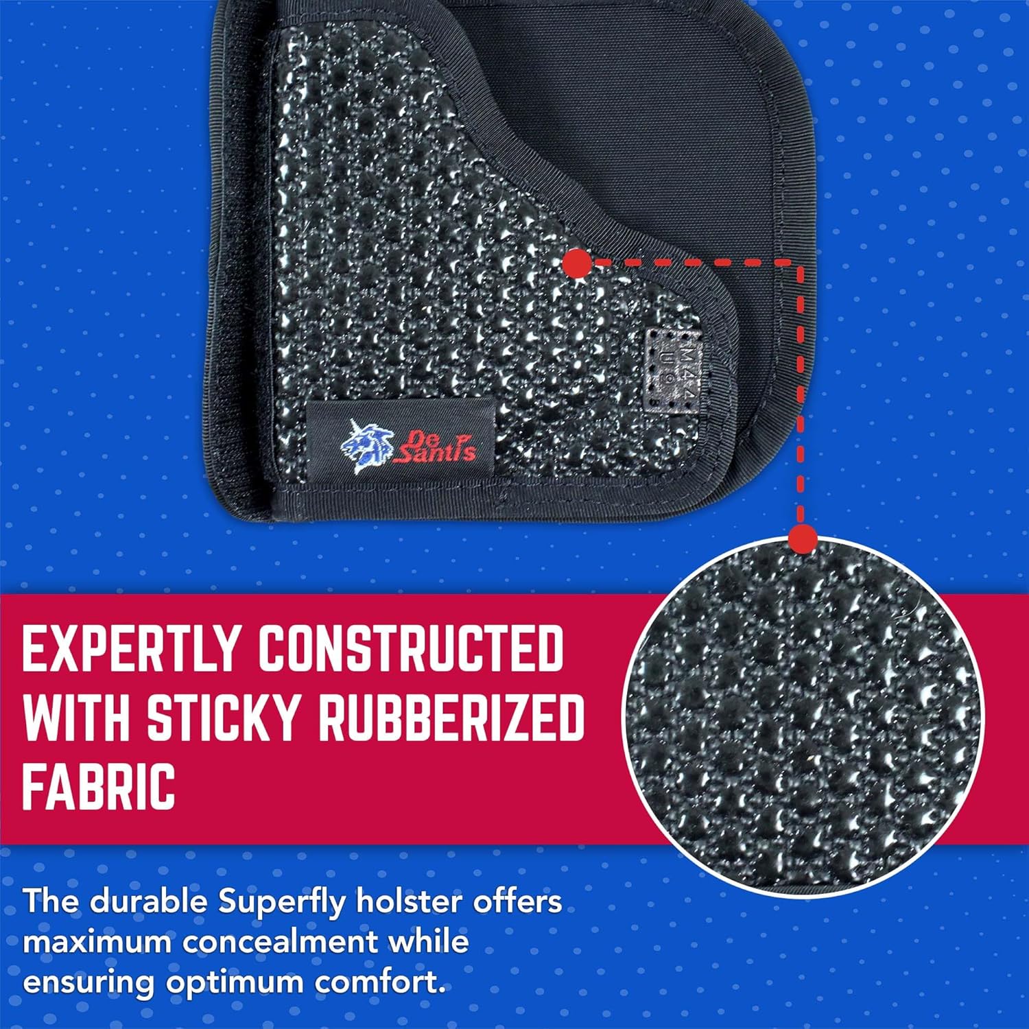 DeSantis Super Fly Pocket Holster - Gun Pocket Holsters for Concealed Carry, Conceal Carry Pocket Holster for Pistols, Revolvers, Soft, Designed for Comfort & Discreet Carry, Ambidextrous