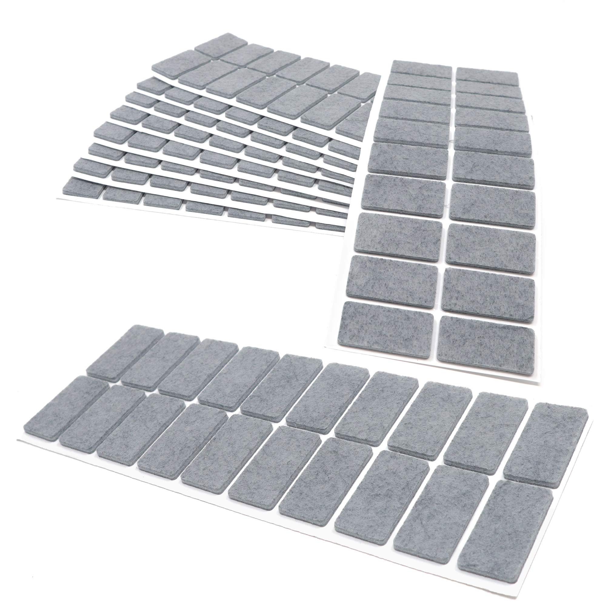 Adsamm | 100 X Self-Stick Felt Pads | 0.79'' X 1.57'' (20x40 Mm
