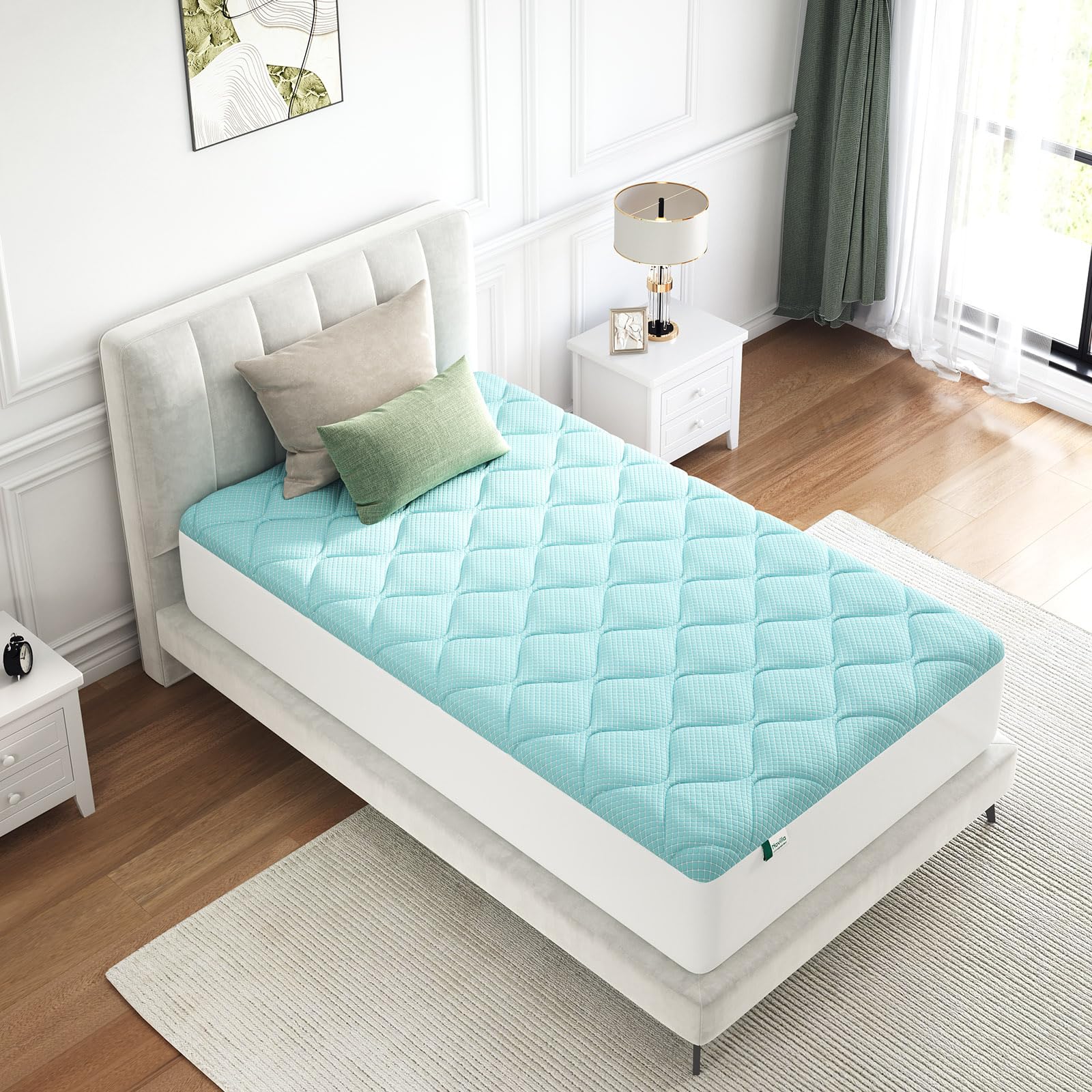 Surmatelas Moelleux Respirant Lavable 95 ° C 140x190cm Maisons Du Monde