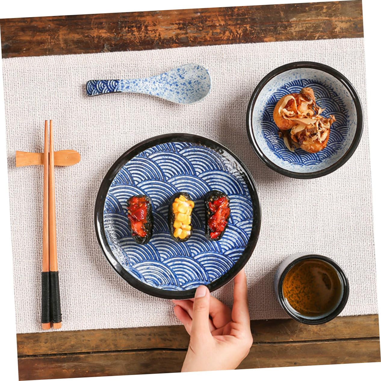 Service de Vaisselle en Céramique Japonaise 1 Lot 4 Pièces