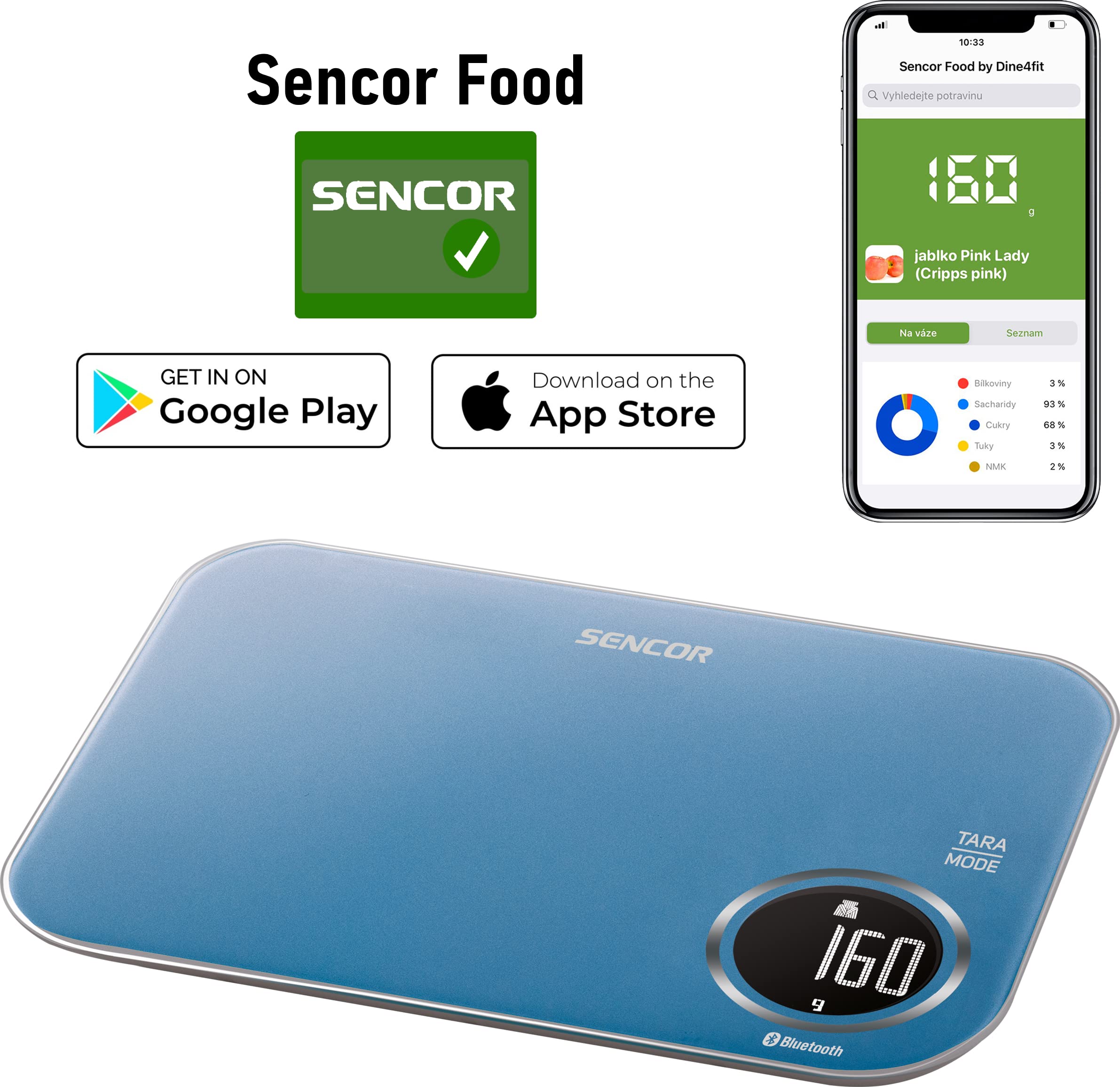 Sencor SKS 7072BL Smart Waage